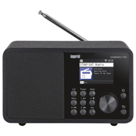 Imperial DABMAN i160 hybride internetradio met USB, Bluetooth, DAB+ en FM, zwart