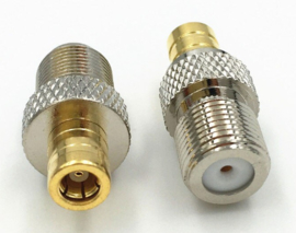 F connector female naar SMB connector female