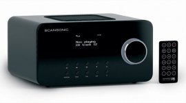 Scansonic R5 FM radio met CD speler, zwart