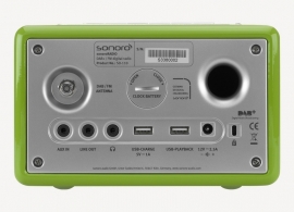 Sonoro tafelradio met DAB+ en FM, USB en Bluetooth, groen
