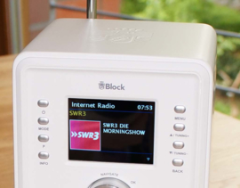 Block CR-10 Smartradio met DAB+, internet en Spotify, wit