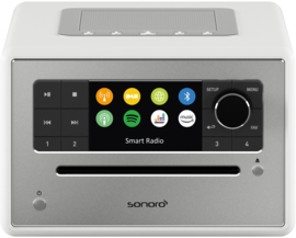 Sonoro Elite X internetradio met DAB+, FM, CD, Spotify en Bluetooth, wit