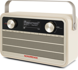 Nordmende Transita 121 IR oplaadbare draagbare internet, DAB+ en FM radio met Bluetooth, beige