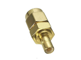 Verloop adapter connector SMA male naar SMB male / koppelstuk