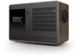 Revo SuperConnect radio met DAB+, internet, streaming, Bluetooth en Spotify, walnut black