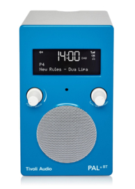 Tivoli Audio Model PAL+ BT oplaadbare radio met DAB+, FM en Bluetooth, blauw-wit