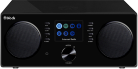 Block CR-20 Stereo High End radio met DAB+, internet en Spotify, hoogglans zwart