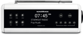 Nordmende Transita 210 stereo oplaadbare en draagbare DAB+ en FM radio met Bluetooth, wit