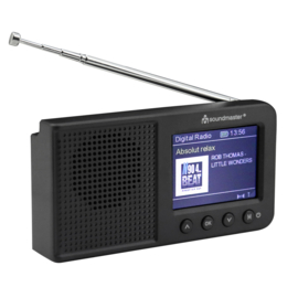 Soundmaster DAB175 SW kleine oplaadbare radio met DAB+, FM en Bluetooth