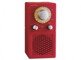 Scansonic P2500 portable radio met FM en AM in rood