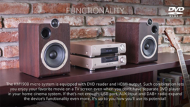 Krüger & Matz KM1908 stereo systeem met DVD, CD, DAB+, USB, Bluetooth