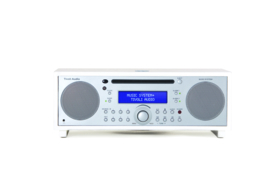 Tivoli Audio Music System+ hifi stereo systeem met DAB+ / FM, Bluetooth, CD-speler en wekkerradio, Wit