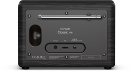 Pure Classic H4i digitale internet, DAB+ en FM radio en Bluetooth, Zwart Essen