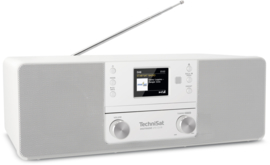 TechniSat DigitRadio 370 CD IR stereo tafelradio met internet, DAB+ digital radio, CD en USB, wit