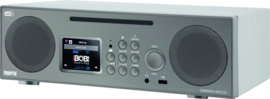 Imperial DABMAN i450 CD stereo 2.1 radio met internet, DAB+, CD, USB, Bluetooth, zilver-wit