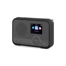 Sangean WFR-39 compacte oplaadbare radio met internet, Spotify Connect, DAB+, FM en audiostreaming,  grijs - zwart