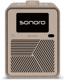 Sonoro Atron STEREO internetradio met DAB+, FM, Spotify en Bluetooth, Zand - Creme