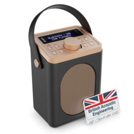 Majority Audio Little Shelford draagbare radio met DAB+, FM en Bluetooth, zwart