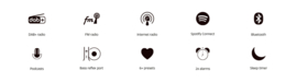Pure Evoke Spot compact muzieksysteem met DAB+, internetradio, Spotify en Bluetooth,  Coffee Black