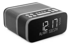 Pure Siesta S6 Luxe DAB+ en FM wekker radio met Bluetooth, Graphite