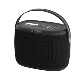 Pure Woodland waterdichte en oplaadbare radio met DAB+ en FM met Bluetooth ontvangst, ZWART