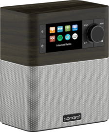 Sonoro STREAM internetradio met DAB+, FM, Bluetooth en USB, Bog Oak - Silver
