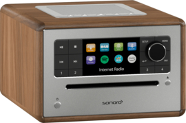 Sonoro Elite SO-910 V2 internetradio met DAB+, FM, CD, Spotify, Bluetooth en USB, walnut