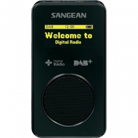 Sangean DPR-36 pocketradio met DAB+ / FM en SD recording, zwart