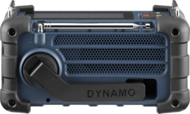 Sangean MMR-99DAB FM, DAB+ en Bluetooth nood radio met zonnepaneel en dynamo, Ocean Blue