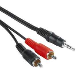 Stereo kabel: 3.5mm mini-jack naar dubbel tulp - 200 centimeter