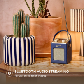 Roberts Revival Mini 2 draagbare DAB+ FM radio met Bluetooth ontvangst, Midnight Blue