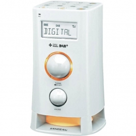 Sangean DCR-200 DAB+ / FM wekkerradio met moodlight, wit