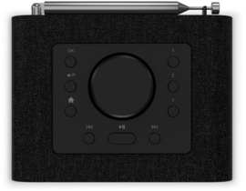 Sonoro Atron STEREO internetradio met DAB+, FM, Spotify en Bluetooth, Antraciet - Zwart