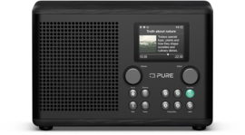 Pure Classic H4i digitale internet, DAB+ en FM radio en Bluetooth, Zwart Essen