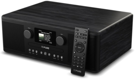 Pure Classic C-D6i stereo digitale internet, DAB+ en FM radio met CD en Bluetooth, Zwart Essen, OPEN DOOS