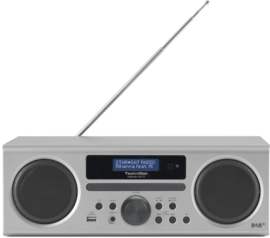 TechniSat DigitRadio 350 CD radio met DAB+, FM, CD en USB, zilver