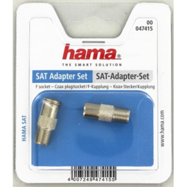 Hama Adapterset F connector female - coax connector (47415)