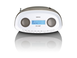 Lenco SCD-69 Portable DAB+ en FM radio met CD en USB speler, taupe