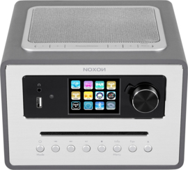NOXON iRadio 500 CD alles-in-één radio met DAB+, FM en internetradio, USB, Bluetooth en CD, antraciet
