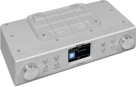 TechniSat DigitRadio 22 keuken (onderbouw) radio met DAB+, FM en Bluetooth, zilver