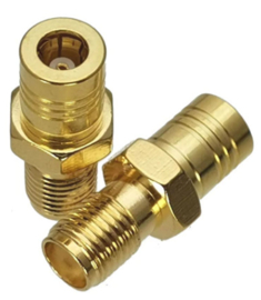 Verloop adapter connector SMA BINNEN female naar SMB female / koppelstuk