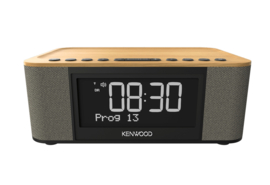 Kenwood CR-ST40DAB stereo wekker radio met DAB+, FM, USB en Bluetooth, hout