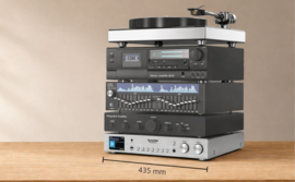 TechniSat DigitRadio 143 V3 stereo hifi DAB+ en wifi internet tuner met Bluetooth en Spotify, zilver