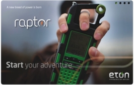 Eton Raptor outdoor solar radio - groen