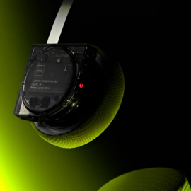 km5 Iichtgewicht stereo hoofdtelefoon Hp1 - Bluetooth EN bekabeld, transparant