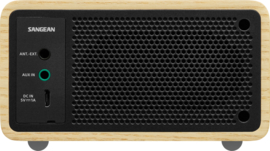 Sangean DDR-7 mini DAB+ en FM radio met Bluetooth ontvangst, Natural Wood