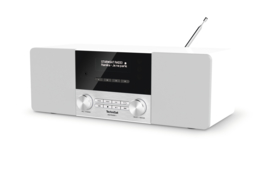 TechniSat DigitRadio 4 stereo tafelradio met DAB+ digital radio, FM en Bluetooth, wit