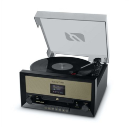 Muse  MTB-110DAB stereo vintage muziekcenter met DAB+, FM, CD, USB, platenspeler en Bluetooth