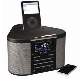 Pure Chronos iDock EcoPlus (iPod docking wekkerradio, Zwart)