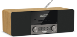 TechniSat DIGITRADIO 3 stereo tafelradio met DAB+ digital radio, FM, Bluetooth, CD-speler en USB, eiken, OPEN DOOS